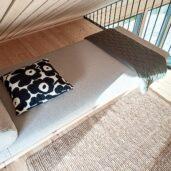 Ainoa-daybed sopii levähdyspaikaksi esimerkiksi parvelle.