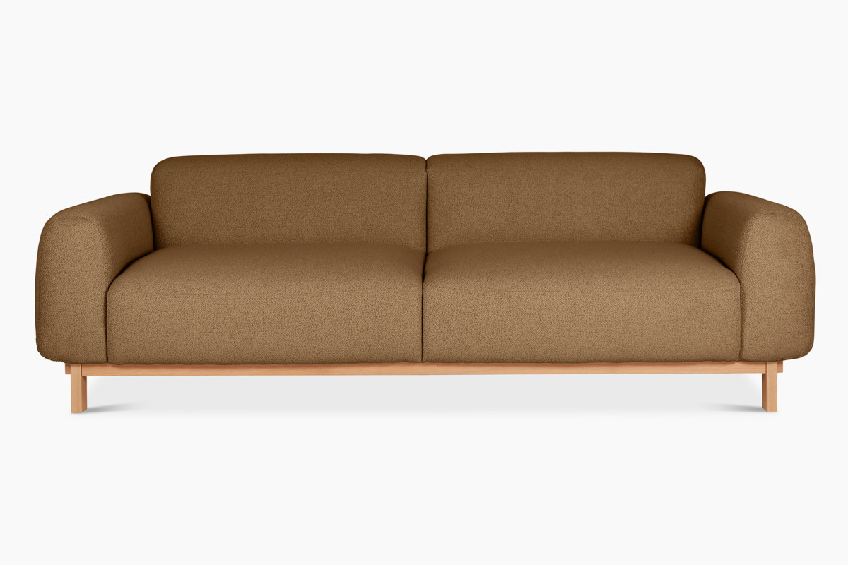 Casia-sohva on kiinteästi verhoiltu laadukkaalla Lauritzonin kankaalla
