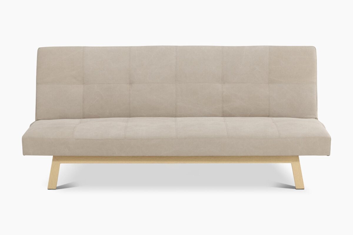 Eino_vuodesohva_beige1 Eino-vuodesohva yhdistää älykkään toiminnallisuuden ja modernin, pehmeälinjaisen muotoilun. Vuodesohvan viimeistelee puujäljitelmäinen teräsrunko, joka tuo luonnollisuutta sohvaan. Beige pellavakangasverhoilu tekee sohvasta ilmavan ja ajattoman, jolloin sohva on helppo yhdistää erilaisiin sisustustyyleihin.