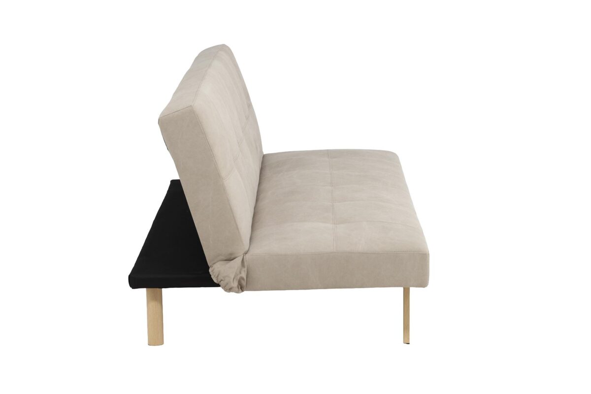 Eino_vuodesohva_beige4 Eino-vuodesohva yhdistää älykkään toiminnallisuuden ja modernin, pehmeälinjaisen muotoilun. Vuodesohvan viimeistelee puujäljitelmäinen teräsrunko, joka tuo luonnollisuutta sohvaan. Beige pellavakangasverhoilu tekee sohvasta ilmavan ja ajattoman, jolloin sohva on helppo yhdistää erilaisiin sisustustyyleihin.