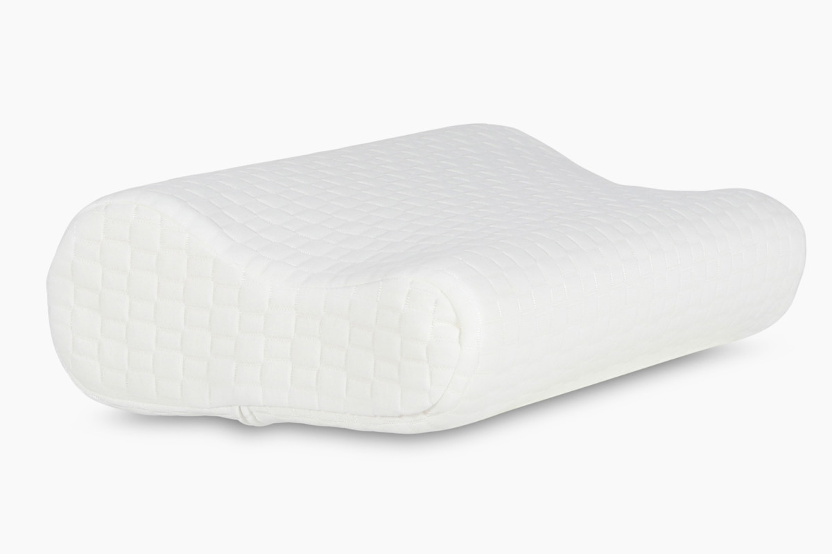 Ergo Sleep -tyynyssä on aaltomainen muotoilu, joka ohjaa nukkujan asennon oikeaksi