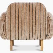 Helmet-nojatuoli saa uuden, raikkaan ja raidallisen ilmeen Preppy-kuosista. Preppy on osa Lauritzonin, Niemi Designin ja Sidosteen ainutlaatuista yhteistyömallistoa, jossa sama design kulkee kankaasta huonekaluihin ja aina sukkiin asti. Helmet-nojatuolin on suunnitellut sisustusarkkitehti SIO ja kalustemuotoilija Marjut Nousiainen. Helmet-nojatuoli valmistetaan omalla sohvatehtaallamme Virossa.