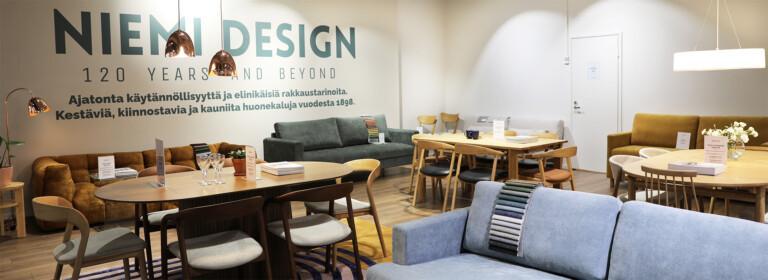 Niemi Design avasi toisen showroomin Ideaparkin kauppakeskukseen. Showroomilla on esillä suosituimpia tuotteita, klassikoita ja uutuuksia.