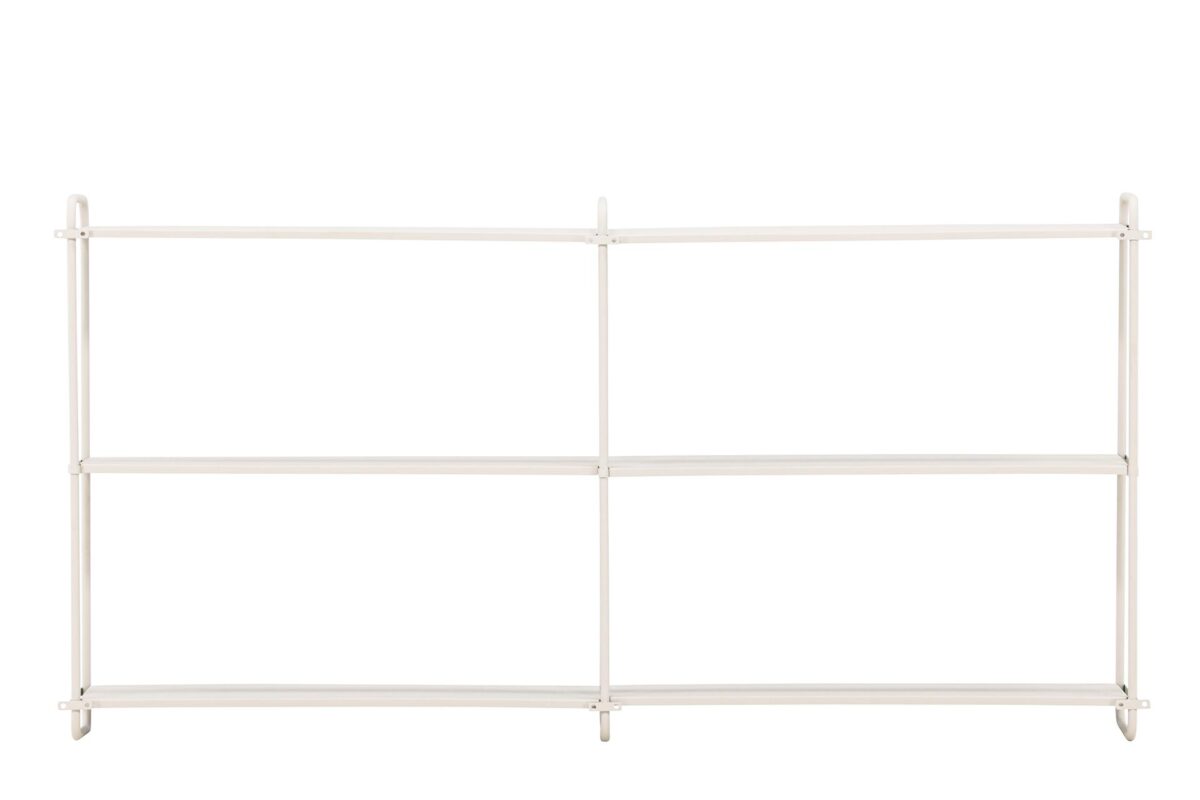 Tove_seinahylly_beige_122cm4 122 cm leveä Tove-seinähylly yhdistää ajattoman eleganssin, minimalistisen muotoilun ja käytännöllisen säilytysratkaisun. Pulverimaalatusta raudasta valmistettu seinähylly on kestävä ja tyylikäs sisustuselementti, joka tuo kotiisi ryhtiä ja selkeyttä.