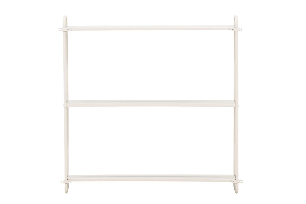 Tove_seinahylly_beige_62cm4 62 cm leveä Tove-seinähylly yhdistää ajattoman eleganssin, minimalistisen muotoilun ja käytännöllisen säilytysratkaisun. Pulverimaalatusta raudasta valmistettu seinähylly on kestävä ja tyylikäs sisustuselementti, joka tuo kotiisi ryhtiä ja selkeyttä.