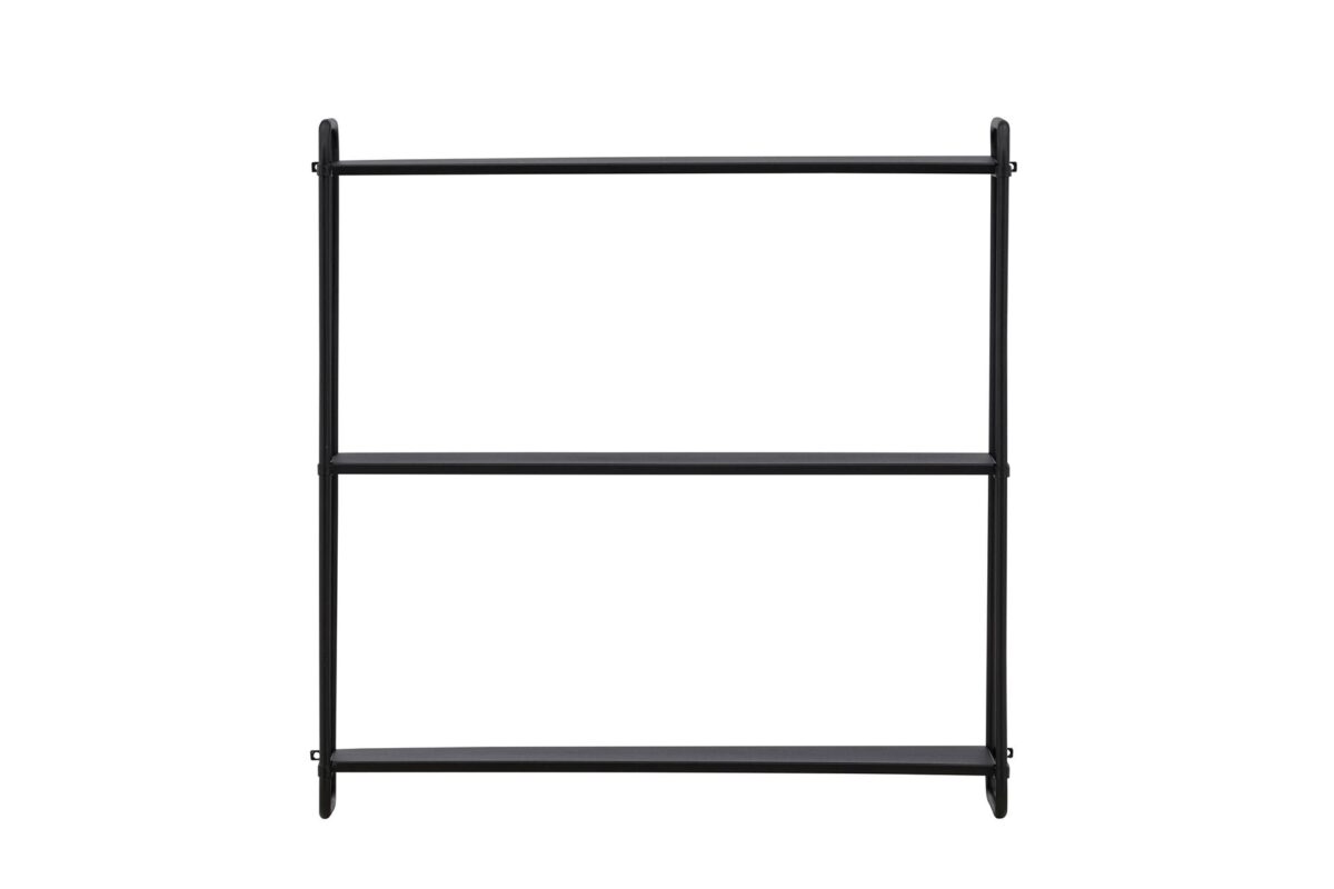 Tove_seinahylly_musta_62cm3 62 cm leveä Tove-seinähylly yhdistää ajattoman eleganssin, minimalistisen muotoilun ja käytännöllisen säilytysratkaisun. Pulverimaalatusta raudasta valmistettu seinähylly on kestävä ja tyylikäs sisustuselementti, joka tuo kotiisi ryhtiä ja selkeyttä.