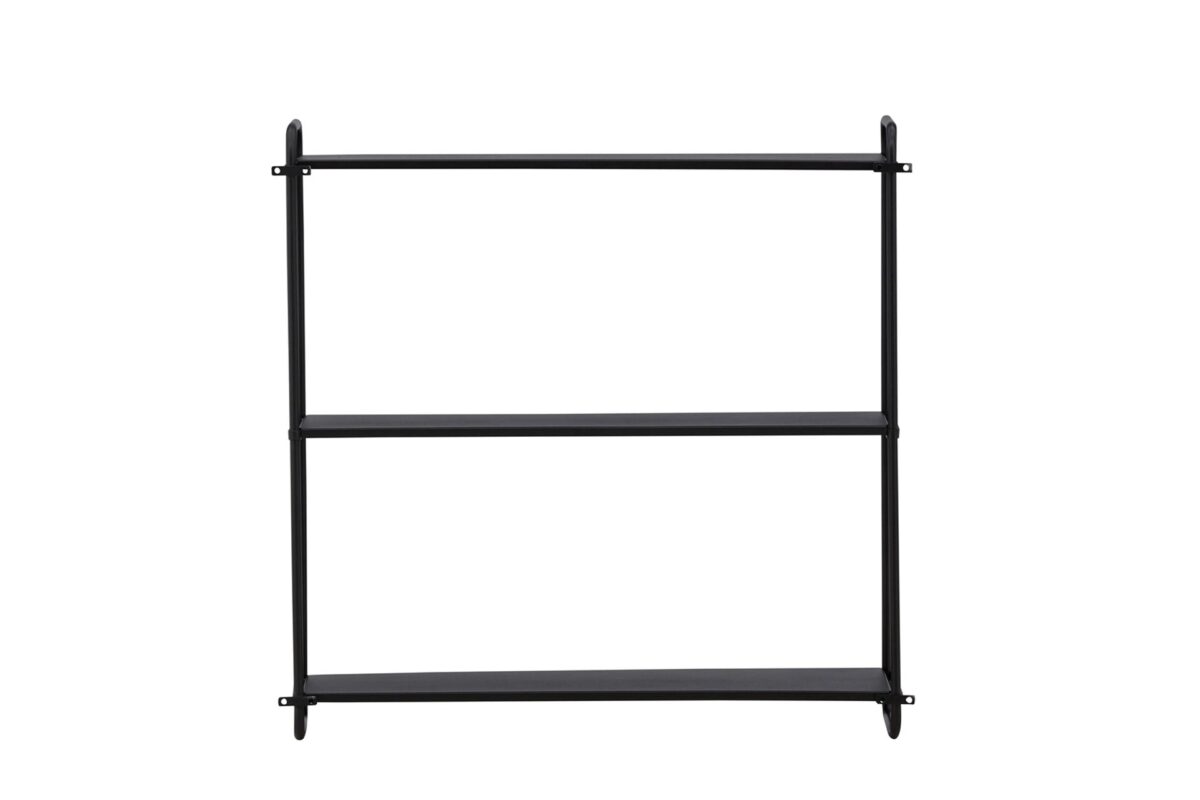 Tove_seinahylly_musta_62cm4 62 cm leveä Tove-seinähylly yhdistää ajattoman eleganssin, minimalistisen muotoilun ja käytännöllisen säilytysratkaisun. Pulverimaalatusta raudasta valmistettu seinähylly on kestävä ja tyylikäs sisustuselementti, joka tuo kotiisi ryhtiä ja selkeyttä.