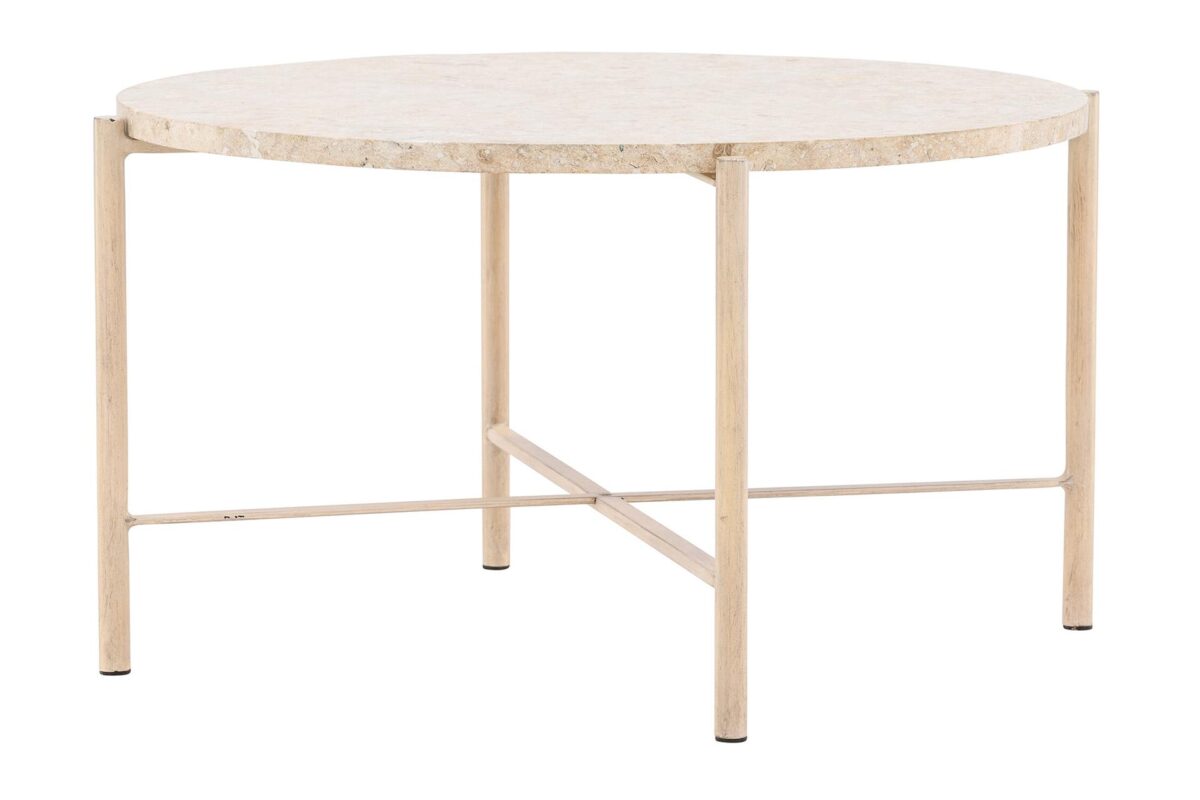 Tuva_sohvapoyta_beige2 Tuva-sohvapöytä on täydellinen valinta, kun haluat tuoda kotiisi eleganssia, tilaa ja tyyliä. Halkaisijaltaan 70 cm leveä, pyöreä sohvapöytä on sekä käytännöllinen että näyttävä huonekalu, joka tekee vaikutuksen ensisilmäyksellä.
